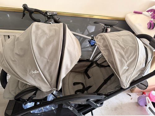 Double twin buggy - buggy, grey