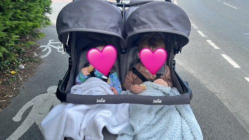 Double pram baby and toddler - pram,